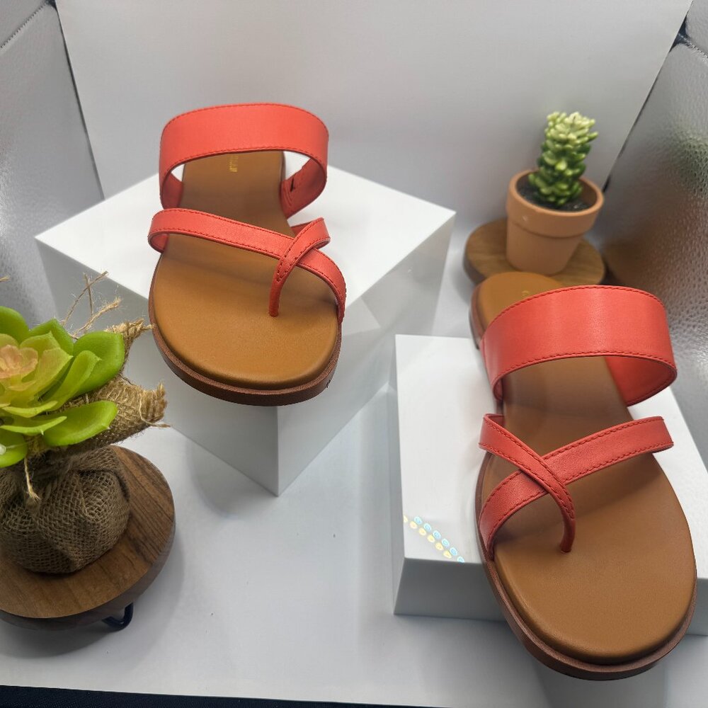 Cole Haan Coral Leather Slide Sandals Summer Flats
